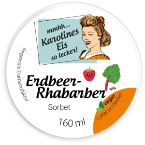 Erdbeer-Rhabarber-Sorbet