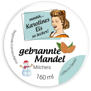 Gebrannte Mandel Milcheis