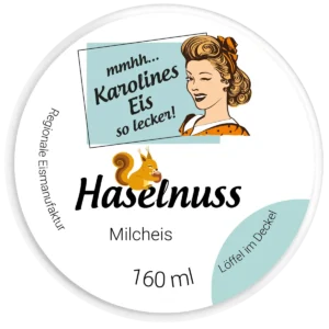 Haselnuss Milcheis