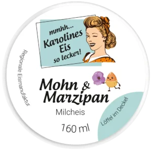 Mohn & Marzipan Milcheis