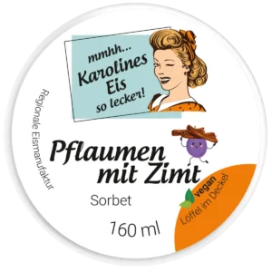 Pflaumen mit Zimt Sorbet