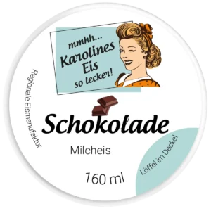 Schokolade Milcheis