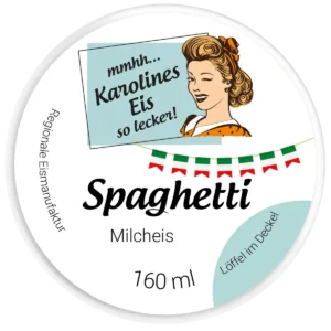 Spaghetti Milcheis