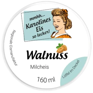 Walnuss Milcheis