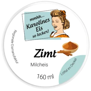 Zimt Milcheis