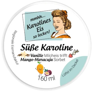 Süße Karoline Milcheis