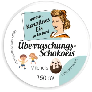 Überraschungs-Schokoeis Milcheis